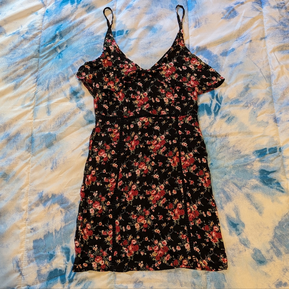 Charms Fashion Floral Ruffle Dress